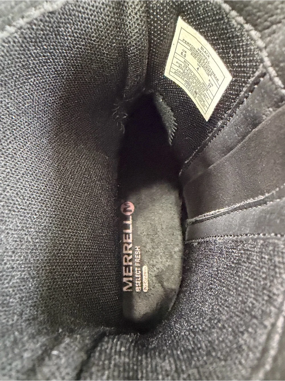 Merrell Captiva Launch Mid 2 Waterproof Boots Black Leather Women’s Size 6.5
